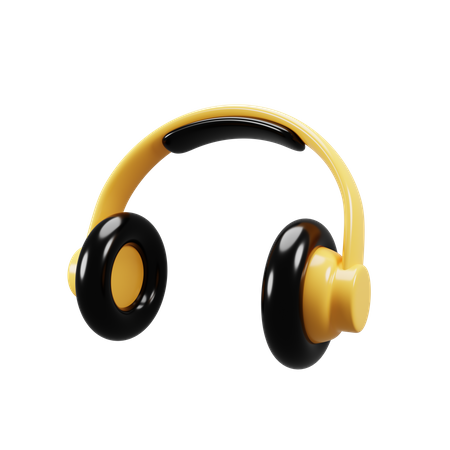 Casque de musique  3D Icon