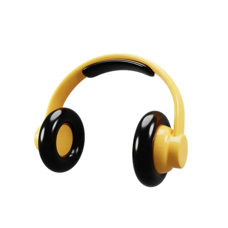 Casque de musique  3D Icon