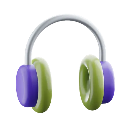 Casque de musique  3D Icon