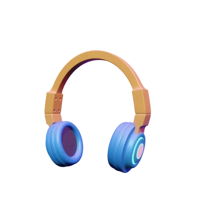 Casque  3D Icon