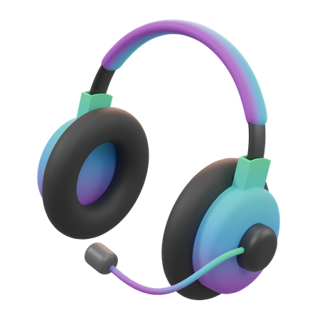 Casque de musique  3D Icon