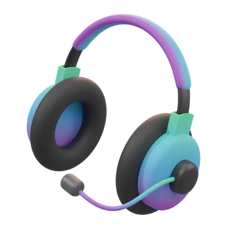 Casque de musique  3D Icon