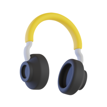 Casque de musique  3D Icon