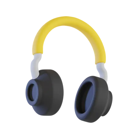 Casque de musique  3D Icon