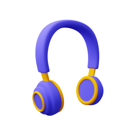 Casque de musique  3D Icon