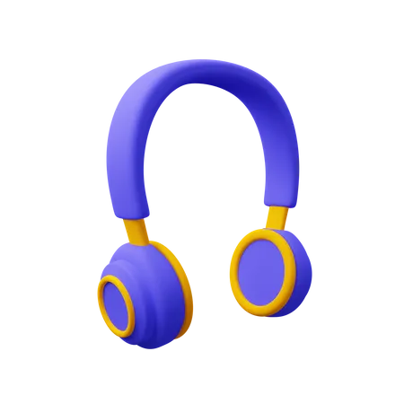 Casque de musique  3D Icon