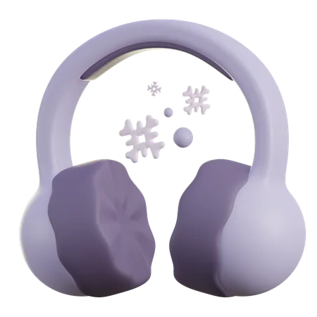 Casque antibruit  3D Icon