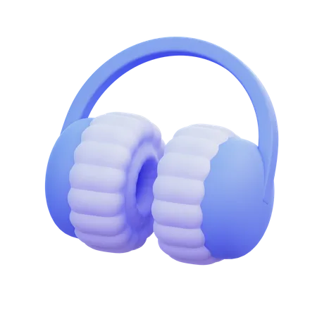 Casque antibruit  3D Icon