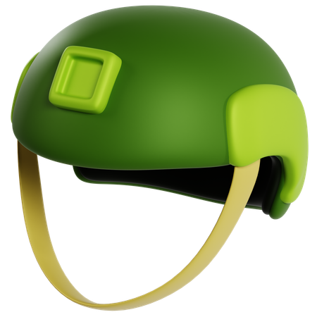Casque de combat militaire vert  3D Icon
