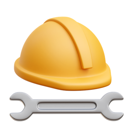 Casque de chantier  3D Icon