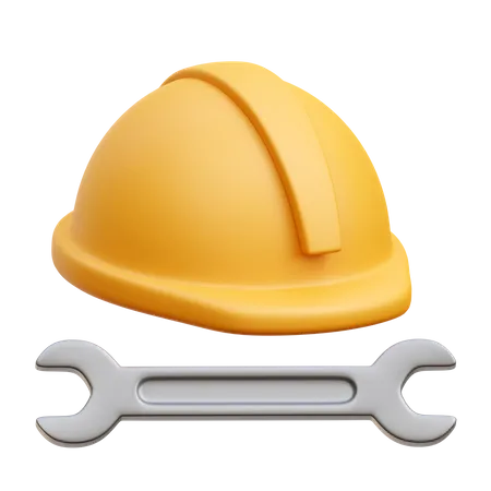 Casque de chantier  3D Icon