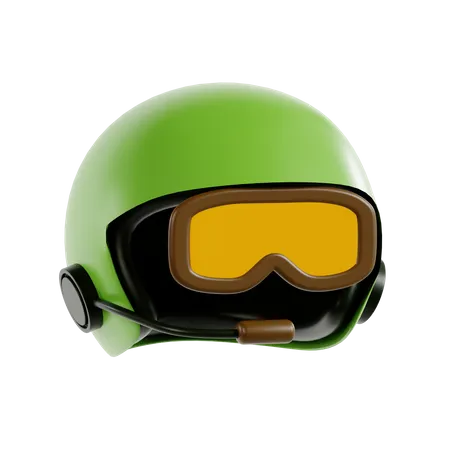 Casque de pilote  3D Icon