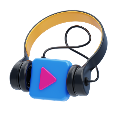 Casque vidéo  3D Icon