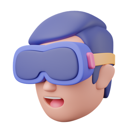 Casque de réalité virtuelle  3D Icon