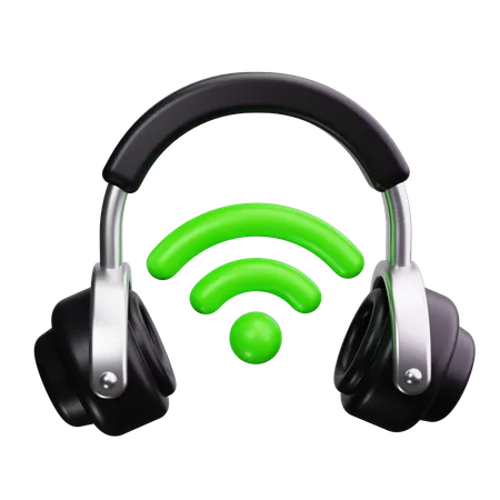 Casque wifi  3D Icon