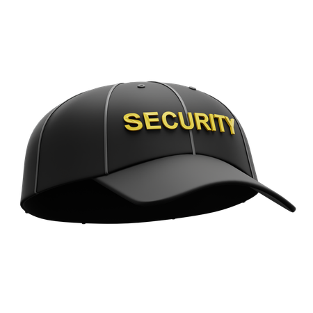 Casquette d'agent de sécurité  3D Icon