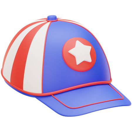 Casquette de baseball américaine  3D Icon