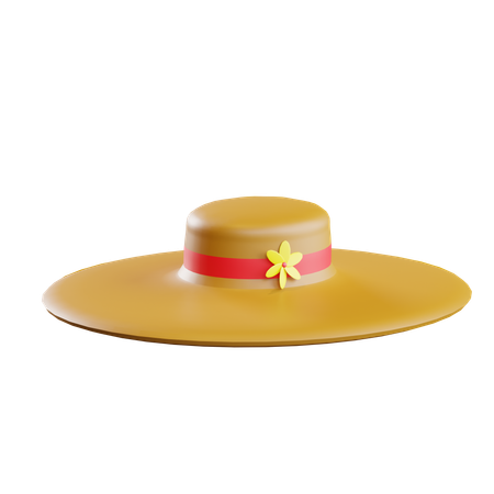 Casquette de plage  3D Icon