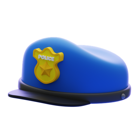Casquette de police  3D Icon