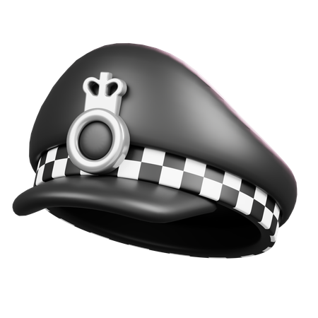 Casquette de police  3D Icon