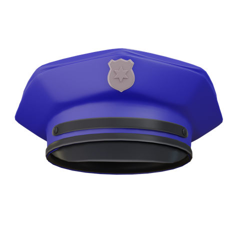 Casquette de police  3D Icon