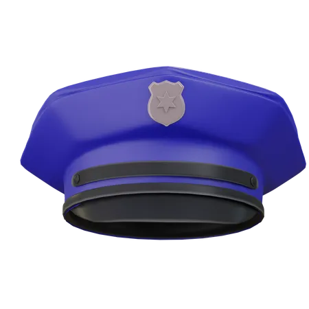 Casquette de police  3D Icon