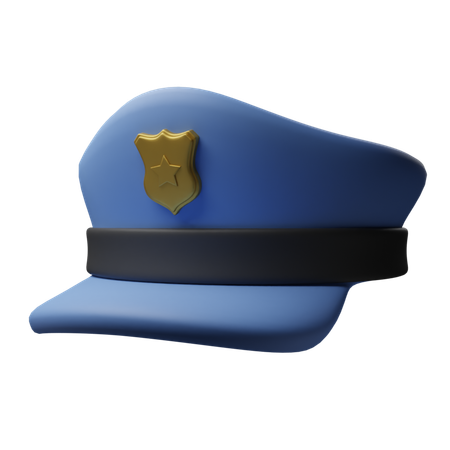 Casquette de police  3D Icon