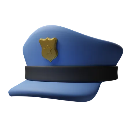 Casquette de police  3D Icon