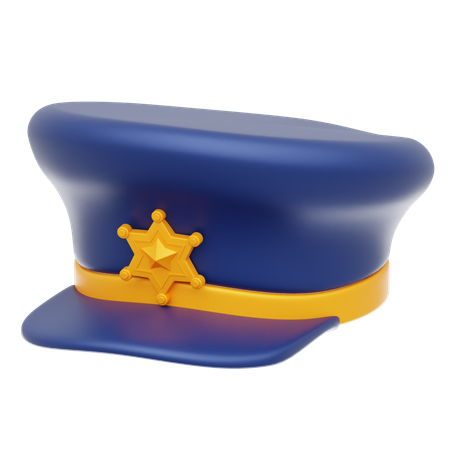 Casquette de police  3D Icon