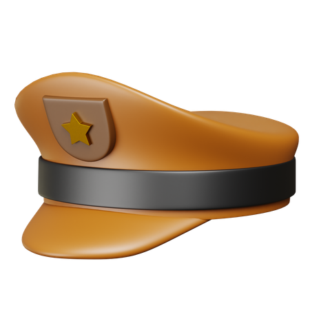 Casquette de police  3D Icon