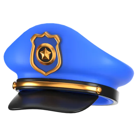 Casquette de police  3D Icon