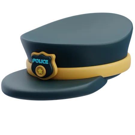 Casquette de police  3D Icon