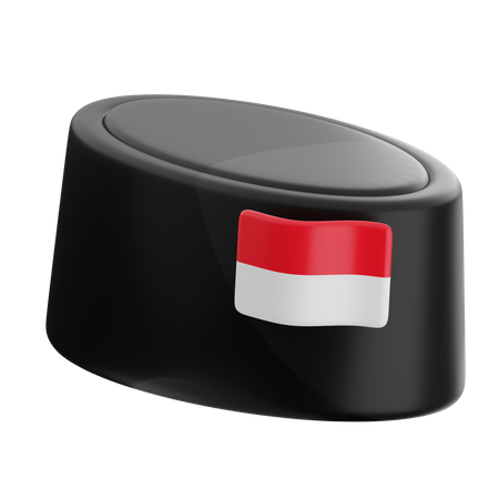 Casquette rouge et blanche  3D Icon