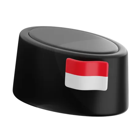 Casquette rouge et blanche  3D Icon