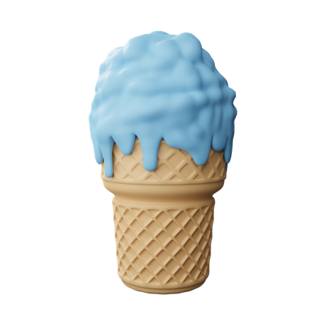 Cone de resma de gelo  3D Icon