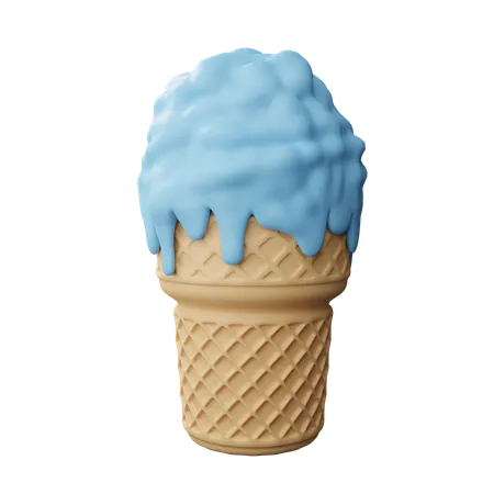 Cone de resma de gelo  3D Icon