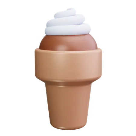 Cone de waffle  3D Icon