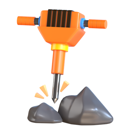 Casser des pierres  3D Icon