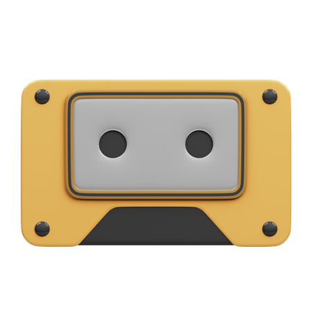 Cassete Tape  3D Icon