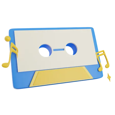 Cassette de musique  3D Icon