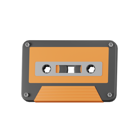 Cassette de musique  3D Icon