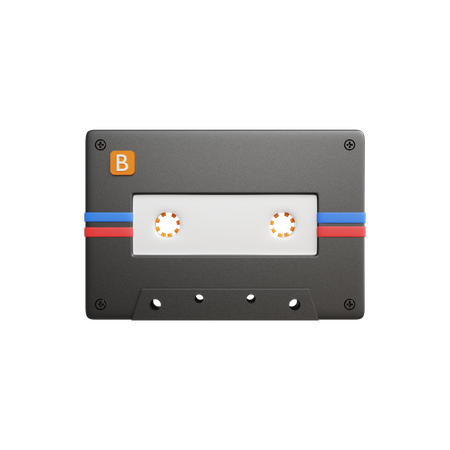 Cassette à bande  3D Icon