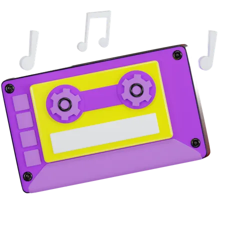 Cassette Tape 3 D Icon 3D Icon