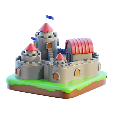 Castelo  3D Icon