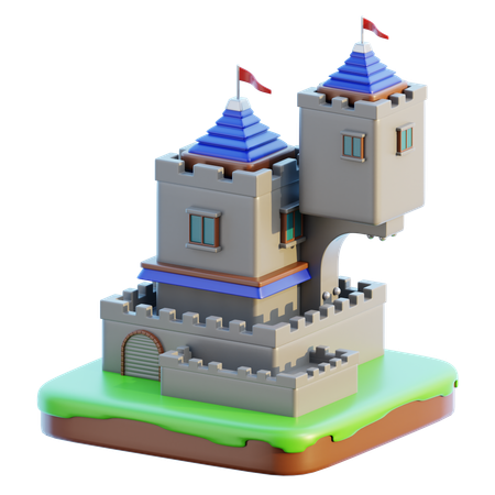 Castelo  3D Icon