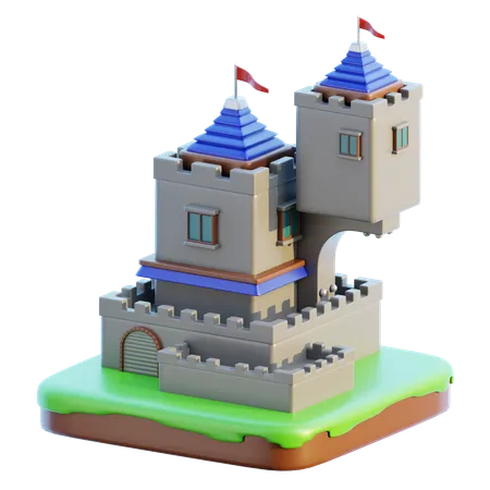 Castelo  3D Icon