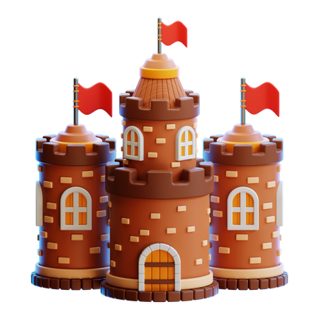 Castelo  3D Icon