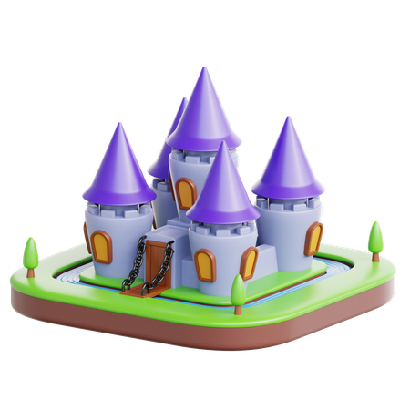 Castelo  3D Icon