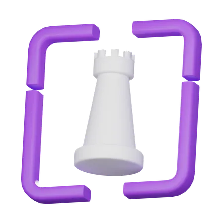 Castelo  3D Icon