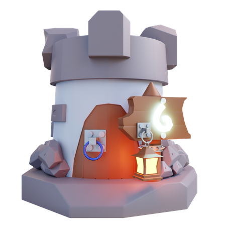 Castelo  3D Icon